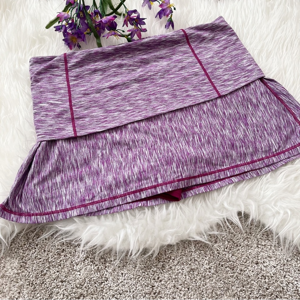 Prana Pink Space Dye Leanne Foldover Skort Purple Size XL